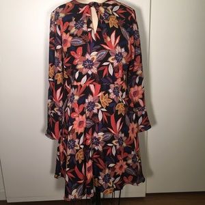 Beautiful abstract floral print dress